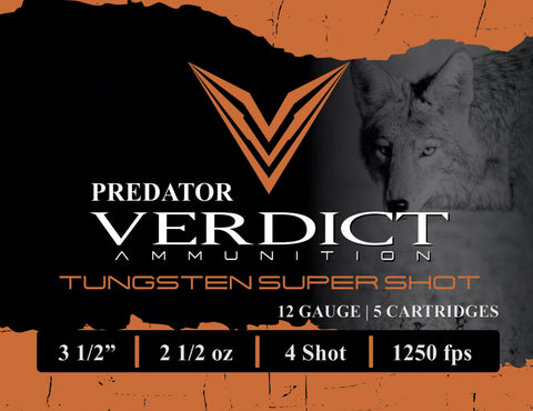 Verdict PREDATOR TSS 3 1/2" 12 Gauge 2 1/2oz #4 Shot